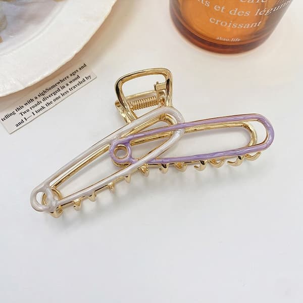 Hair Claw Grab Clip GRÅ grey