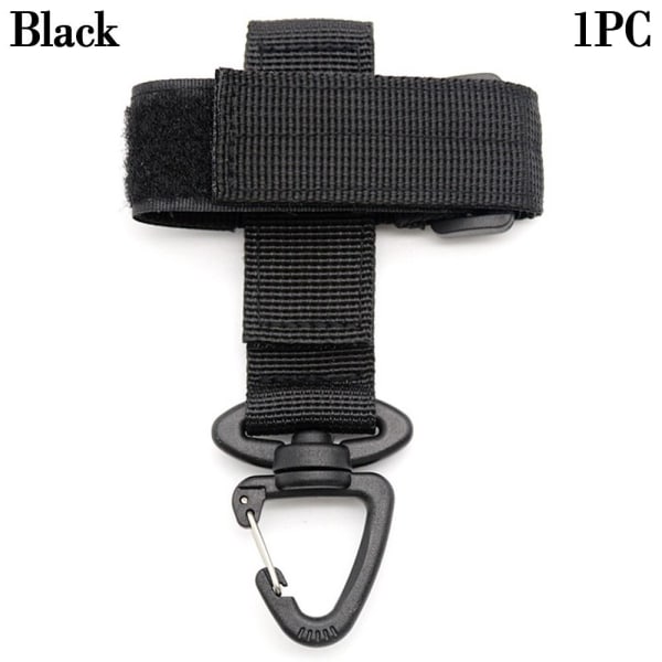 1/2 stk Tactical Carabiner Bælte D-Ring Karabinhage SORT 1 STK. Black 1pcStyle 2-Style 2