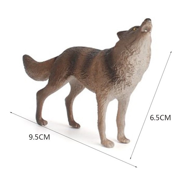 2stk Dyr Figurer Miniature Legetøj 7,5X5CM 7.5X5CM