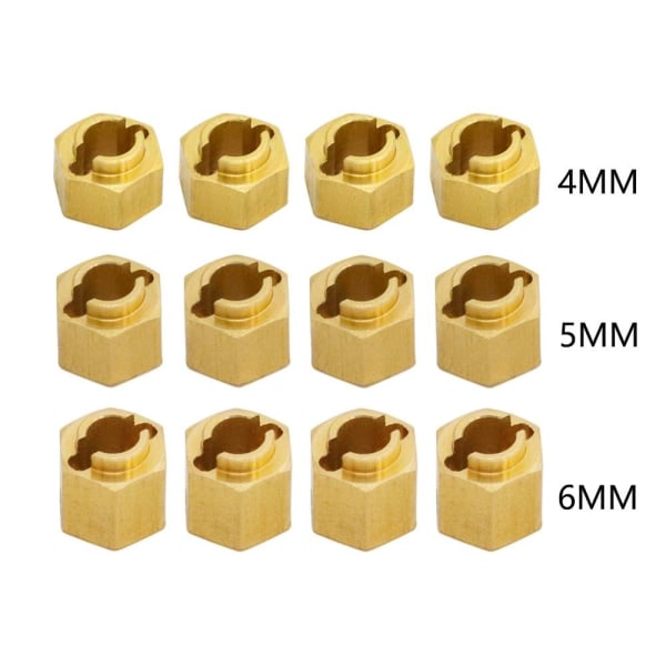 4stk Hjul Hex Hub Adapter Extenders 6MM 6MM 6mm