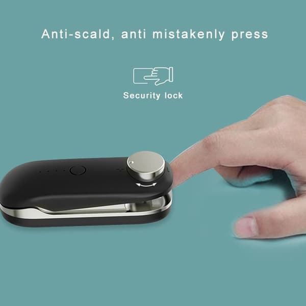 Tiivistyskone Snack Sealer MUSTA Black