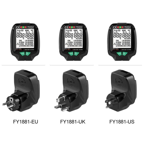 Socket Tester Napaisuus Vaihe Pheck Detector EU EU EU