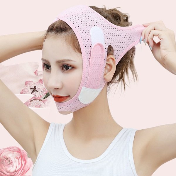 Cheek Lift Up Band Face Thin Mask ROSA Pink