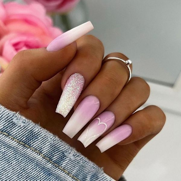 Fake Nails Medium Lång T-form