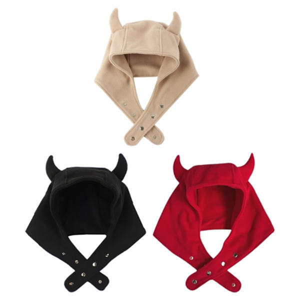 Devil Horn Hat Lille Djævle Hat KAFFE coffee