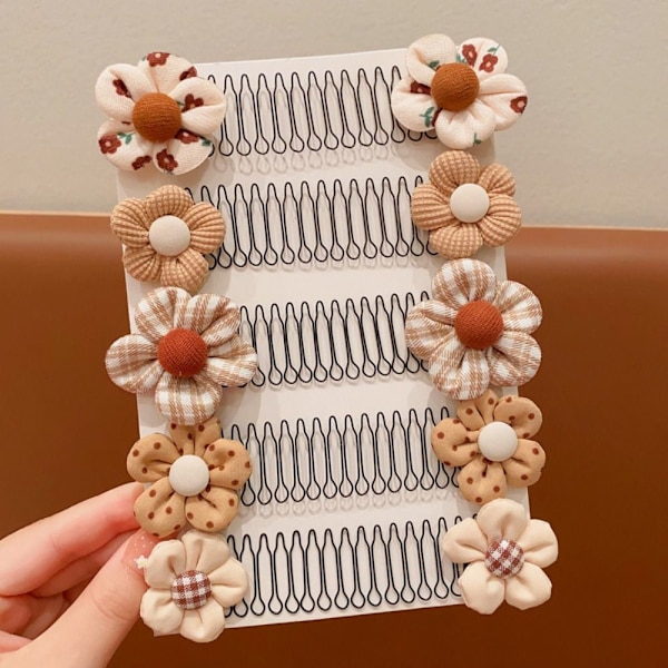 2kpl Invisible Broken Hair Comb Flower -hiusklipsi 2 2 2