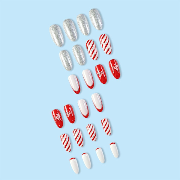 Jul franske falske negle False Nail 2 2 2