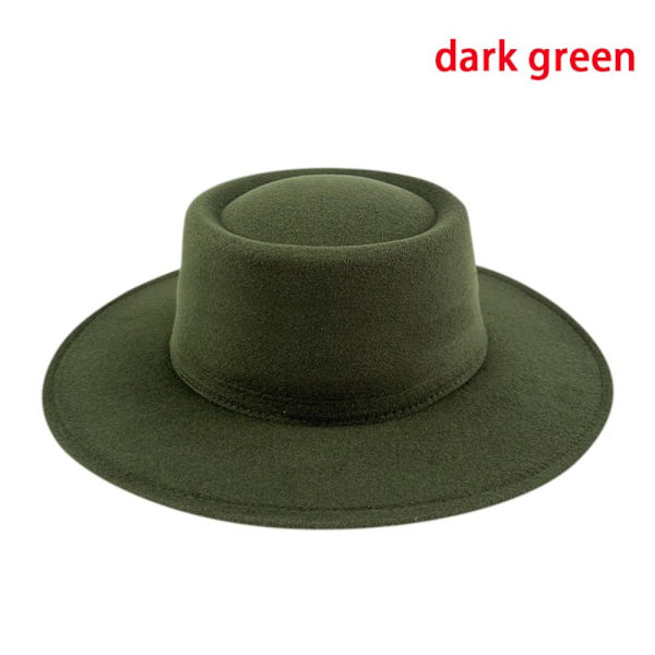 Kirkehatte Fedorahatte MØRKEGRØNNE dark green
