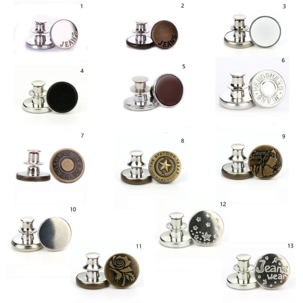 Knappar Jean Button Pins 1 1