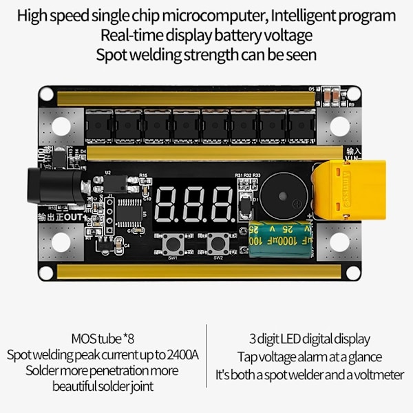 Spot Welder Diy Kit Control Board UDEN SKAL UDEN SKAL without Shell