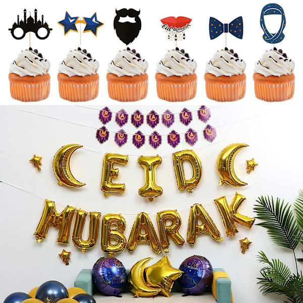 Ballonger för Eid Mubarak