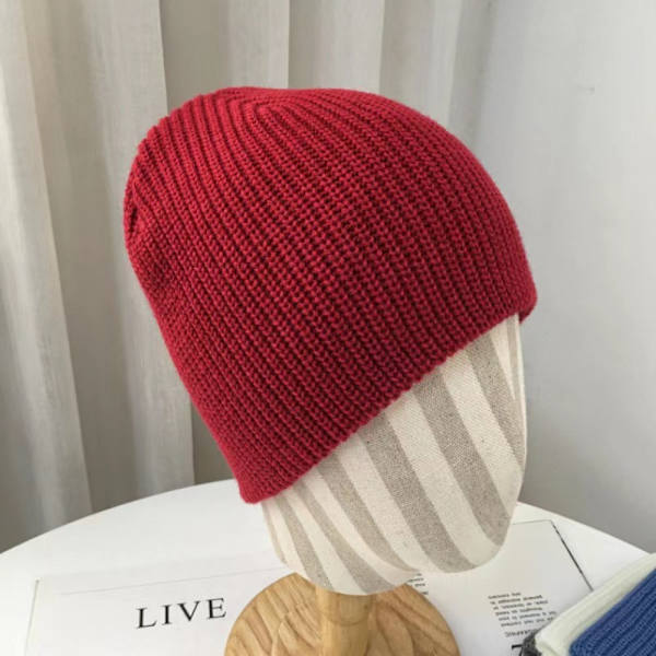 Pipo Hattu Neulottu Hat PUNAINEN Red