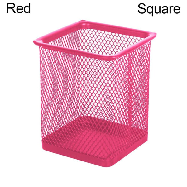 Mesh Pen Pot Kynäpidike PUNAINEN NELIÖ Red Square-Square