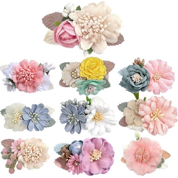 2 STK Hårklemmer Blomsterklemmer Barrettes DESIGN 10 DESIGN 10 Design 10