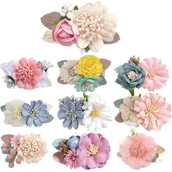 2 STK Hårklemmer Blomsterklemmer Barrettes DESIGN 3 DESIGN 3 Design 3