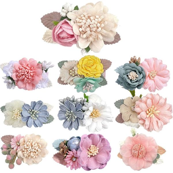 2 STK Hårspænder Blomsterclips Hårspænder DESIGN 3 DESIGN 3 Design 3