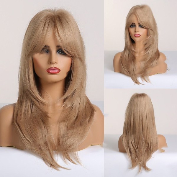 Kvinder paryk blond 2 2 2