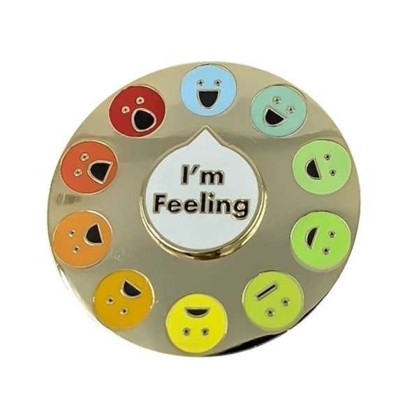 Mood Broche Pin Interactive Enamel Badge 1 1 1