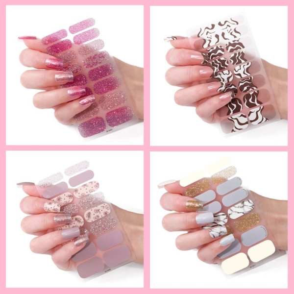 3 arkkia ranskalaiset kynsitarrat Nail Art -tarra 8 8 8