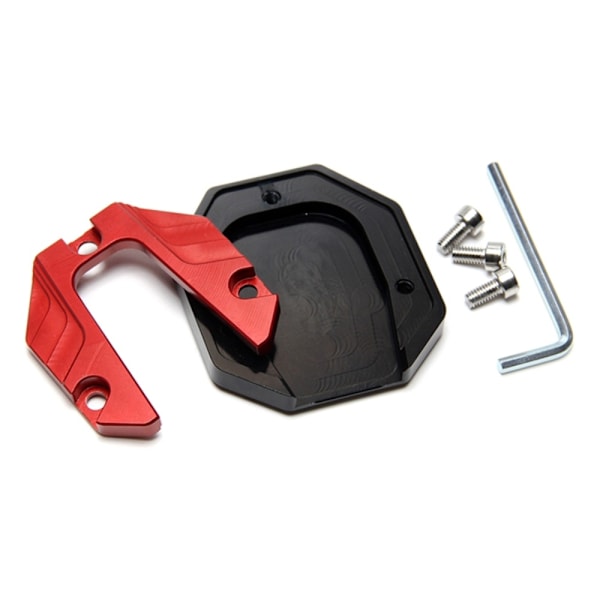 Motorcykel Kickställ Motorcykel Side Kick Stand Pad SVART black