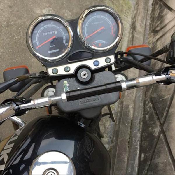 Motorcykelstyr balanceringsgreb SØLV Silver