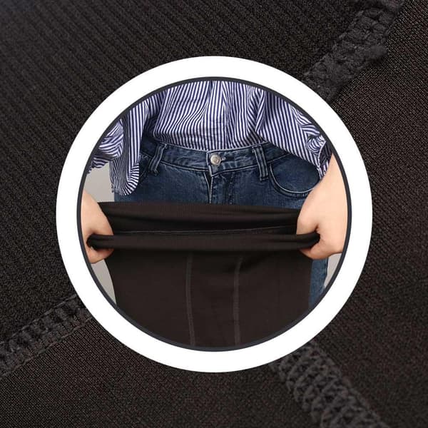 Kvinnor Solid Vinter Varm Fleece Fodrade Thermal Leggings KAFFE coffee