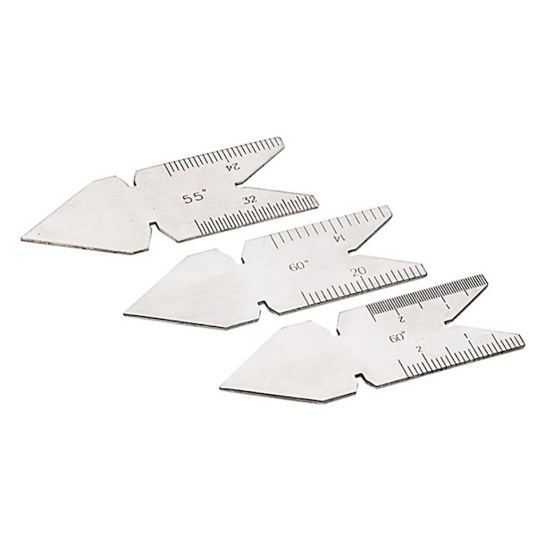 5 stk. Skruegevind Pitch Gauge Pitch Cutting Gauge Caliper Gages