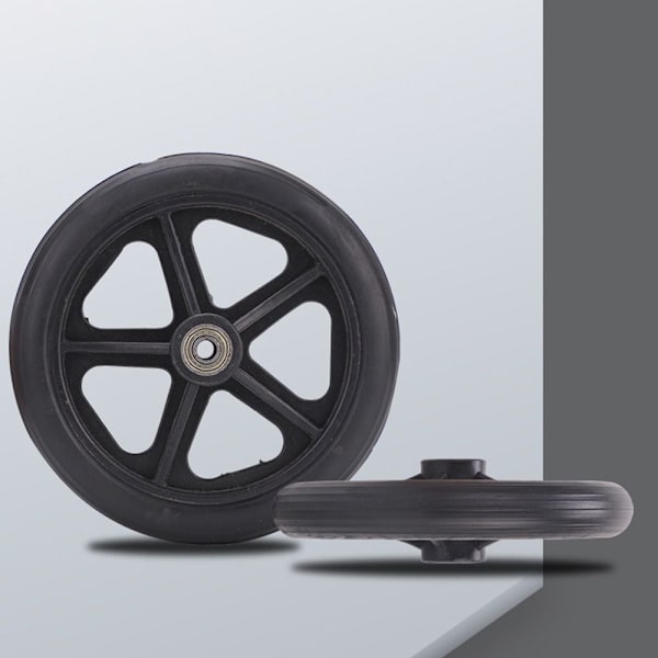 Shoppin Cart Hjul Solid dekk Hjul GRÅ 6TOMMES Grey 6inch