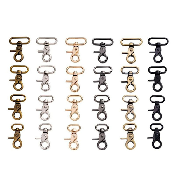 2kpl Metal Snap Hook Traction Soljet MUSTA 25MM Black 25mm
