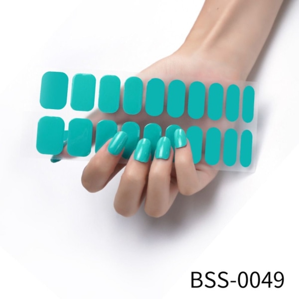 20 STK Semicured Nail Wraps Nail Gel Polish Strips BSS-0051 BSS-0051