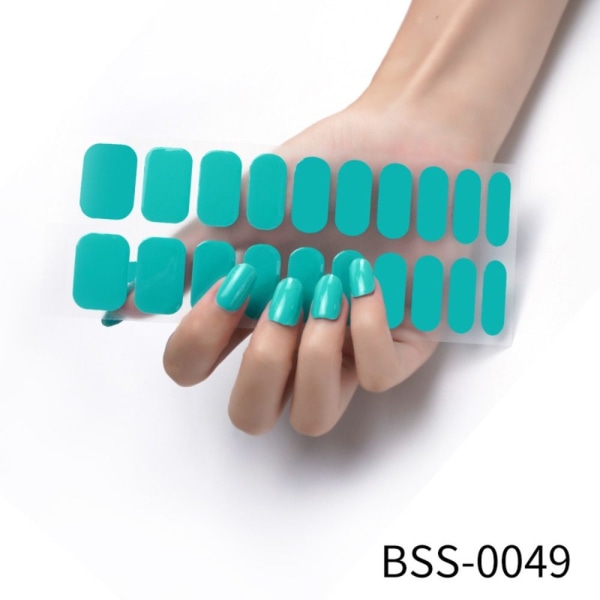 20 STK semihærdede negleindpakninger neglegellakstrimler BSS-0046 BSS-0046
