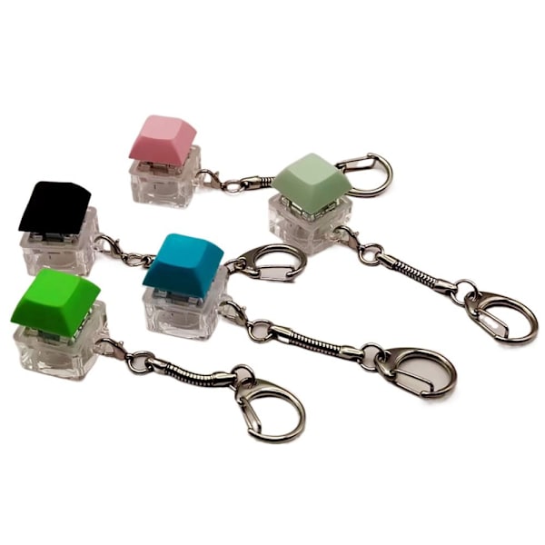 Tangentbord Clicker med LED-ljus Tangentbord Fidget Toys TRANSPARENT transparent