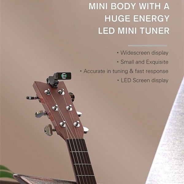 A10 Roterbar Clip-On Led Bas Mini Tuner Uppladdningsbar