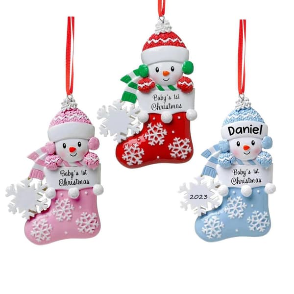 Baby First Christmas Julepynt RØD Red