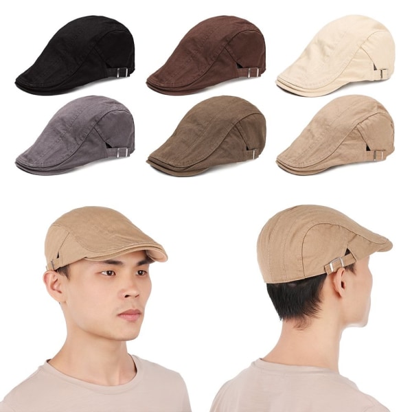 Baretit Caps Peaked Hat DARK KHAKI Dark khaki