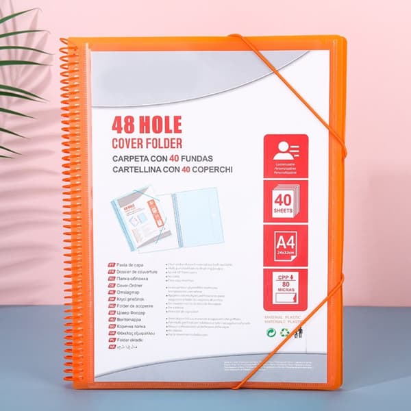 A4 mapppapper förvaringsväska RÖD Red