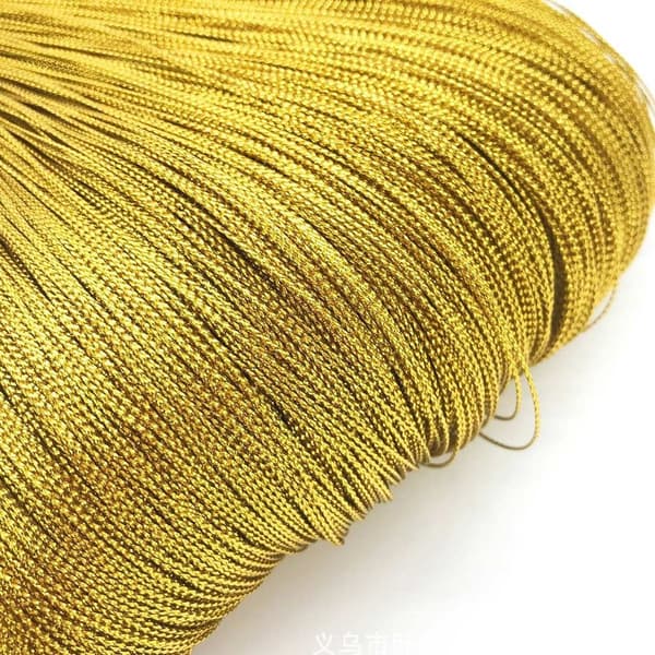 100m Guld Silver Sladd Presentförpackning String GULD 2MM 2MM gold 2mm-2mm