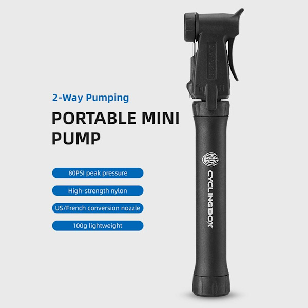 MTB Bike Pump Däck Ballon Inflator 80PCI MED FÄSTE 80PCI 80PCI With bracket