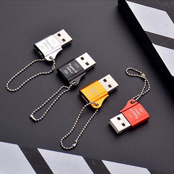 Adapter USB 3.0 Till Type-C SILVER Silver