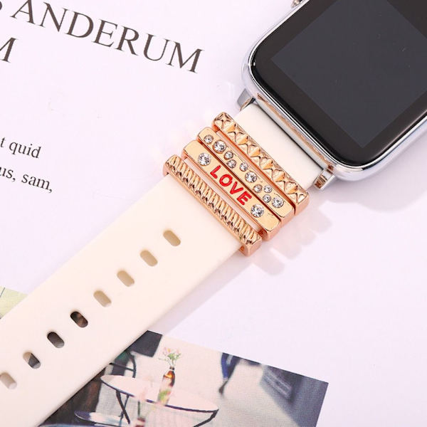 Watch Band Ornament Dekorativ Ring GRÅ Grey