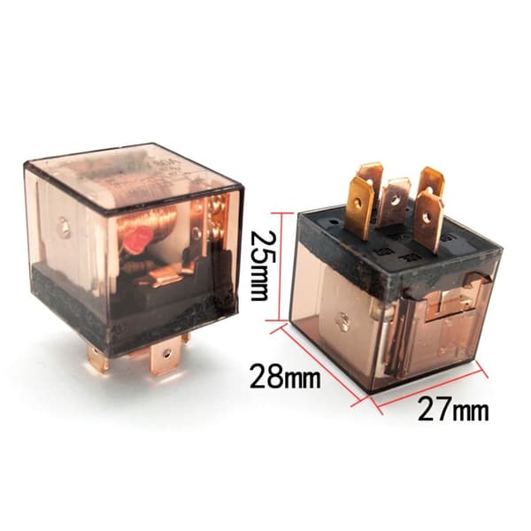 2st Bilrelä Högkapacitetsomkoppling 2ST 24V 4PIN 2pcs 24V 4PIN