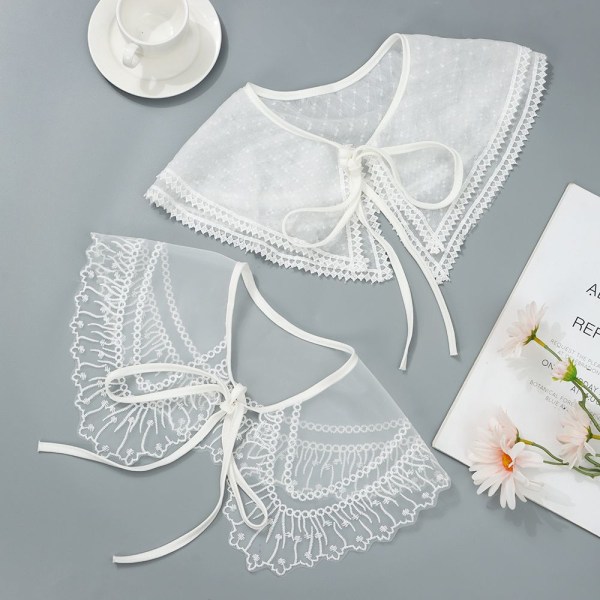 Lace Fake Collar Avtagbar False Collar 10 10