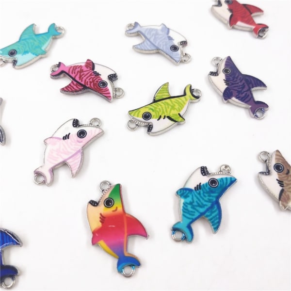 Shark Vedhæng Connector Charms Shark Charms