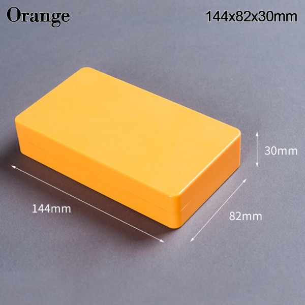 Elektronisk prosjektboks Vanntett deksel Project ORANGE Orange 144x82x30mm