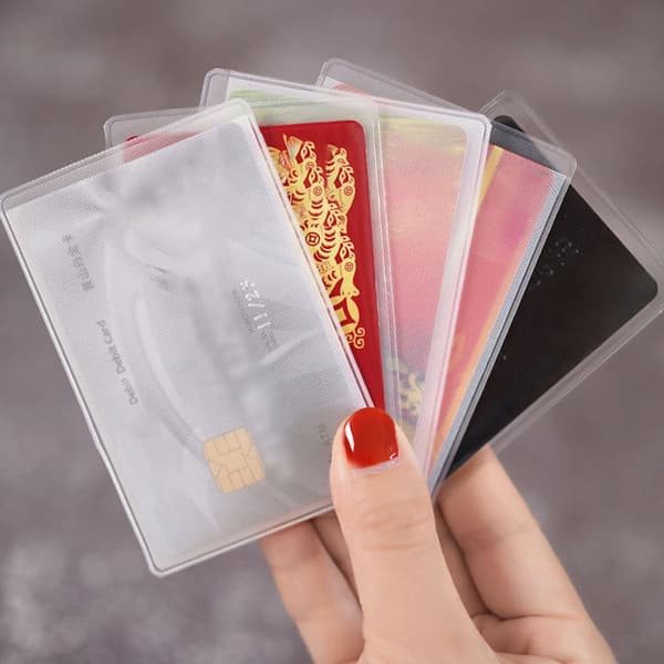 6Pack 10st/Pack ID-korthållare Case LITEN small opening