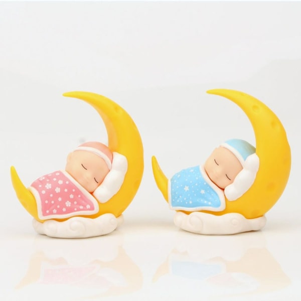 Baby Moon Dolls Moon Ornament BLÅ Blue