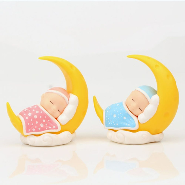 Baby Moon Dolls Moon Ornament ROSA Pink