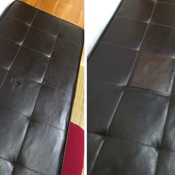Sofa reparasjon lappskinn