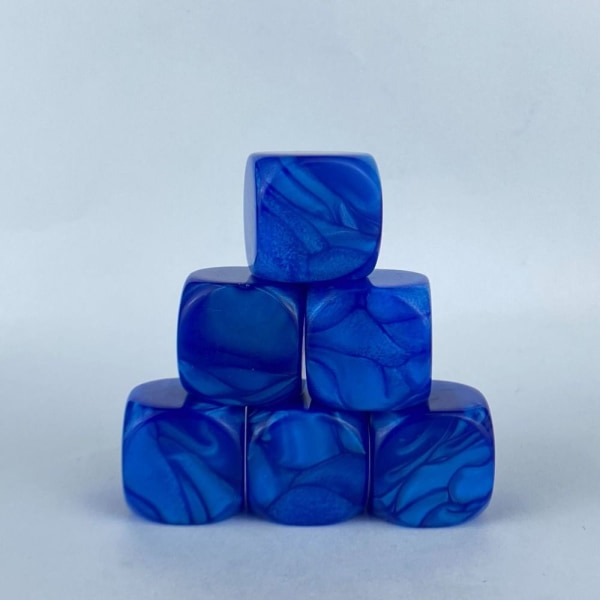 10 Stk/sæt DND Terning Polyhedral Terning BLÅ BLÅ Blue