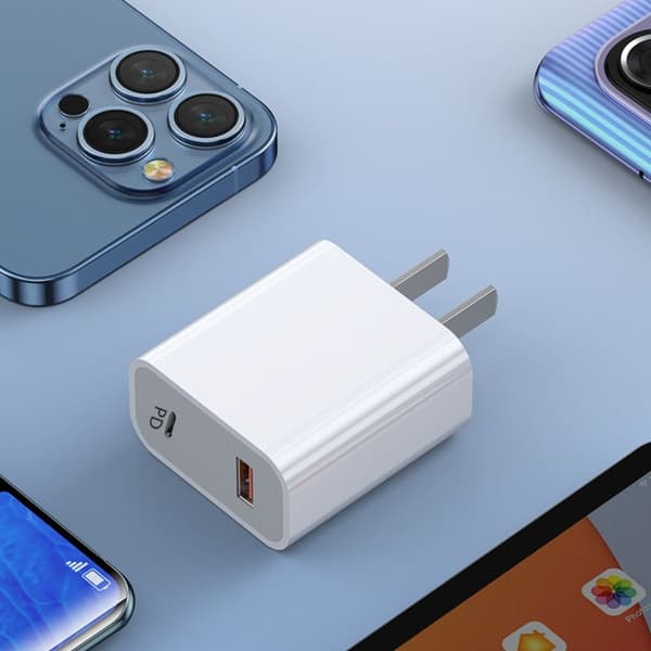 PD+QC Opladerblok PD Adapterstik USB C Ladeblok